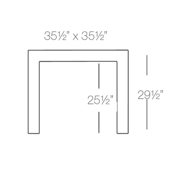 Jut Square Outdoor Table