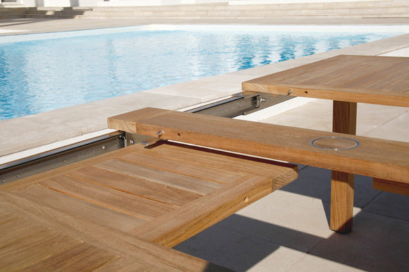 Linear Extending Outdoor Table