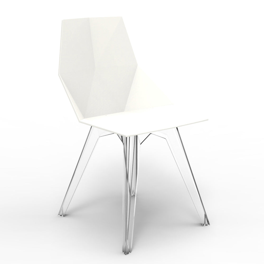 Faz Outdoor Chair Clear Polycarbonate Legs (Set of 4)