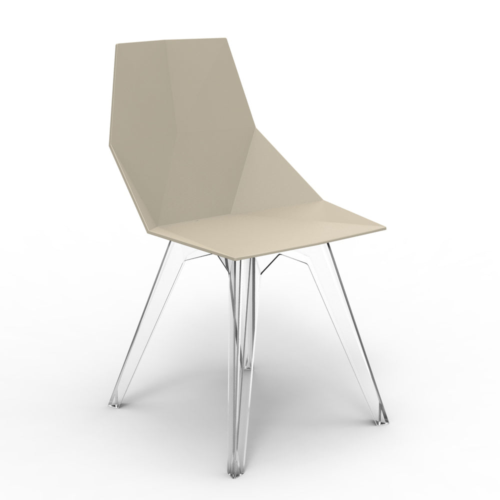 Faz Outdoor Chair Clear Polycarbonate Legs (Set of 4)
