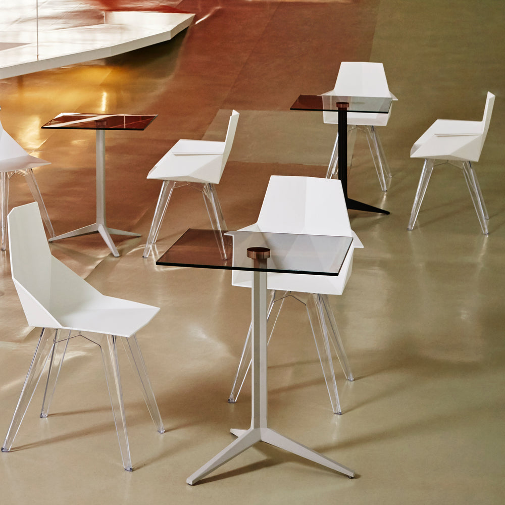 Faz Outdoor Chair Clear Polycarbonate Legs (Set of 4)