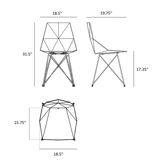 Faz Chair Stainless Steel Legs (Set of 4)