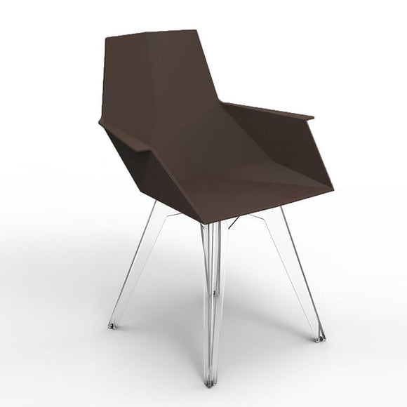 Faz Armchair Clear Polycarbonate Legs (Set of 4)