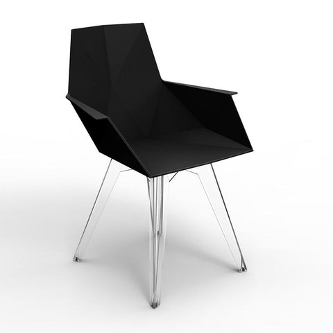 Faz Armchair Clear Polycarbonate Legs (Set of 4)