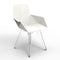 Faz Armchair Clear Polycarbonate Legs (Set of 4)  option White