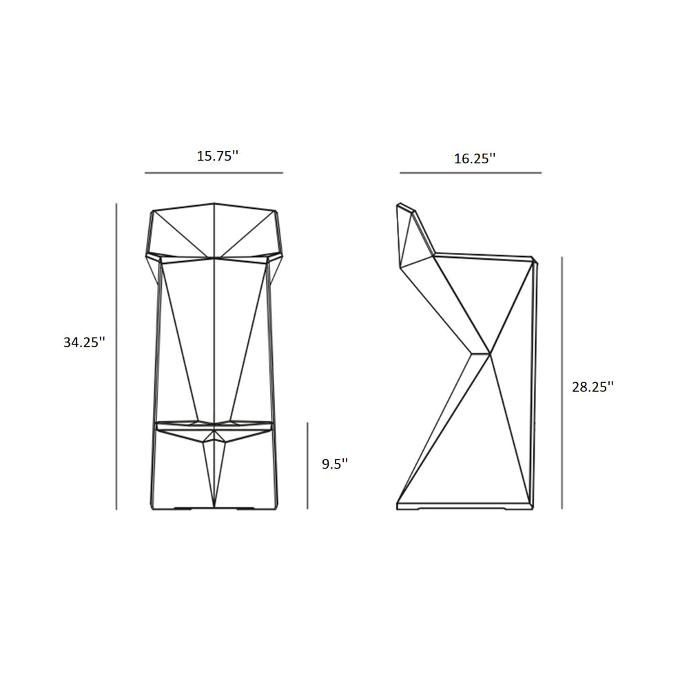 Vertex Outdoor Bar Stool
