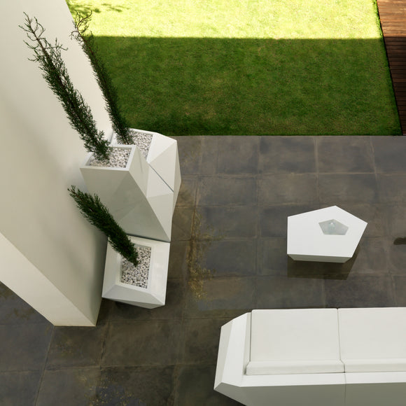 POT FAZ XL, H.159, Blanc mat de VONDOM