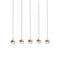 Dora 5 Pendant Light  option Brass