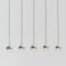 Dora 5 Pendant Light  option Chrome