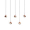 Dora 5 Pendant Light  option Copper