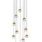 Dora 12 Pendant Light  option Brass