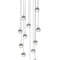 Dora 12 Pendant Light  option Chrome