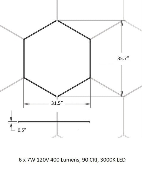 Z-Bar Honeycomb Pendant Light