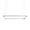 Z-Bar Square Pendant Light  option Silver