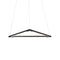 Z-Bar Triangle Pendant Light  option Matte Black