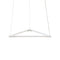 Z-Bar Triangle Pendant Light  option Matte White