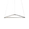 Z-Bar Triangle Pendant Light  option Silver