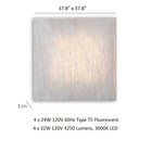 Planum Square Wall or Ceiling Light