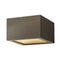 Kube Outdoor Flush Mount  option Bronze