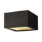 Kube Outdoor Flush Mount  option Satin Black