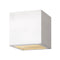 Kube Small Outdoor Wall Mount  option Satin White