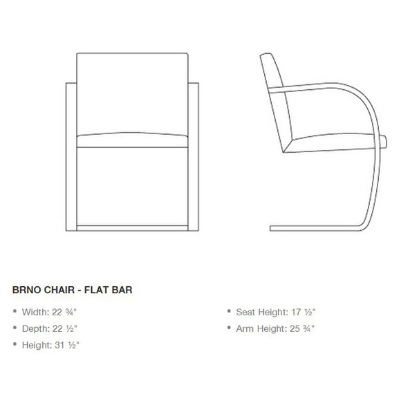 Flat Bar Brno Chair