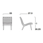 Risom Armless Lounge Chair