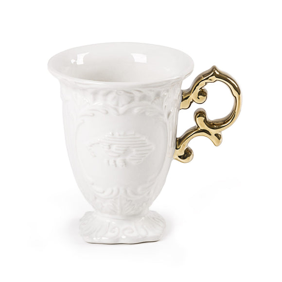 I-Wares Porcelain Mug with Gold Handle (Set of 2)