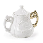 I-Wares Porcelain Sugar Bowl with Gold Handle