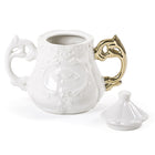 I-Wares Porcelain Sugar Bowl with Gold Handle