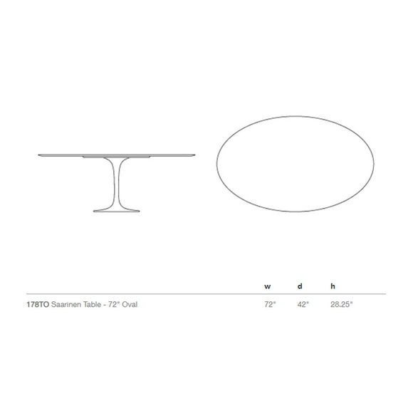 Saarinen Oval Dining Table