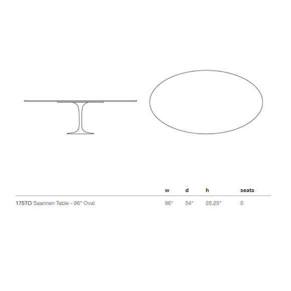 Saarinen Oval Dining Table