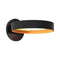 Light Guide Ring Wall Light  option Satin Black / Apricot