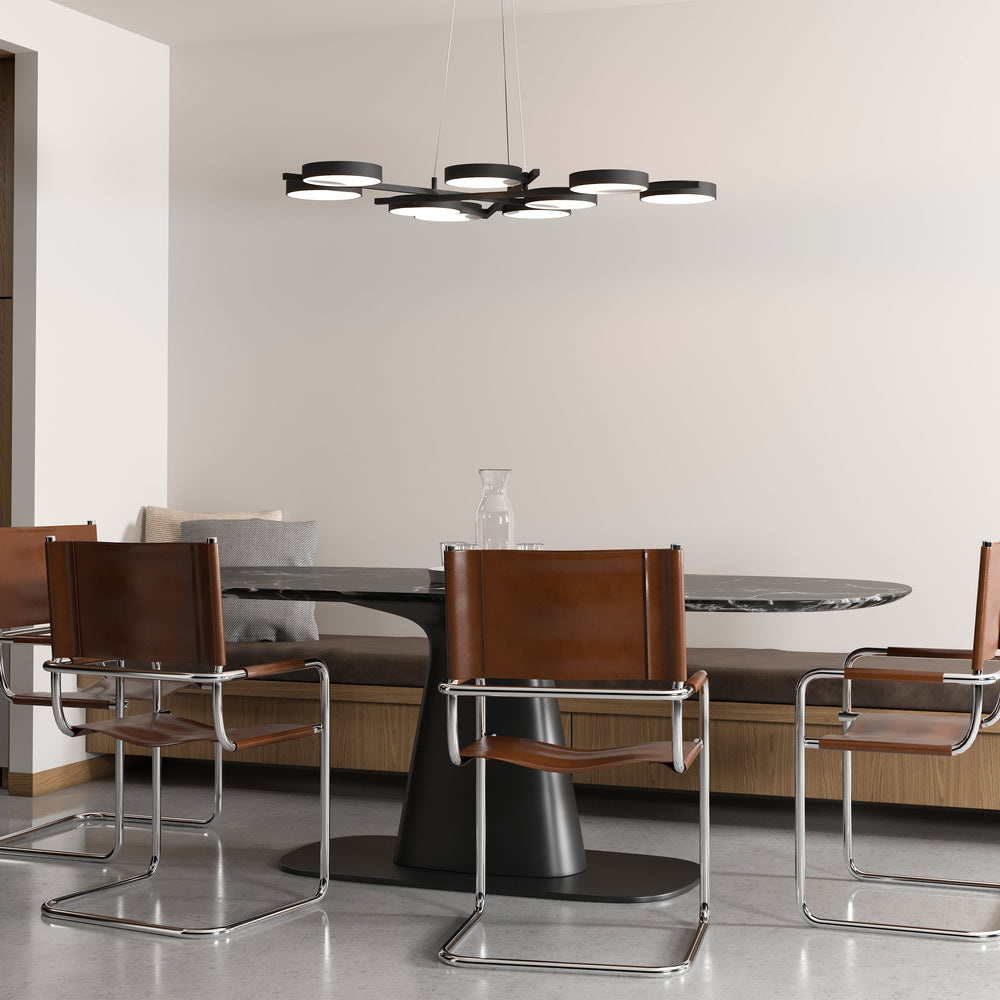 Light Guide Ring Nine Light Pendant Light