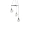 Cantina Three Light Spreader Pendant Light  option Clear Glass