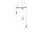 Cantina Three Light Spreader Pendant Light  option Poured White Glass