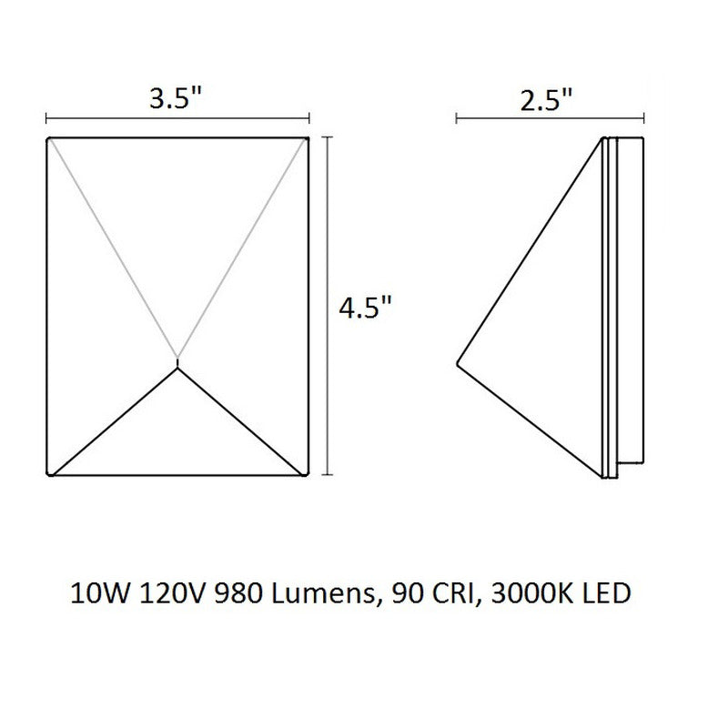 Inside-Out® Triform Compact Outdoor Wall Light