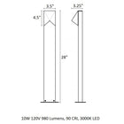 Inside-Out® Triform Compact 1-Light LED Bollard