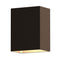 Inside-Out® Box Wall Light  option Textured Bronze