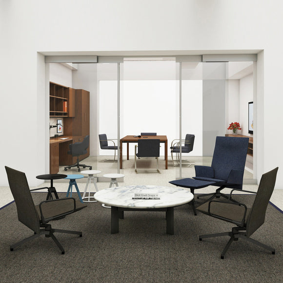 Knoll Pilot by Knoll Lounge Chair High Back with Loop Arm 2Modern