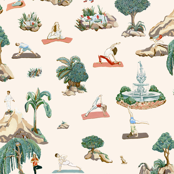 Forest Yoga Wallpaper