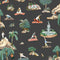 Forest Yoga Wallpaper  option Natural on Charcoal