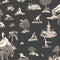 Forest Yoga Wallpaper  option Sepia on Charcoal