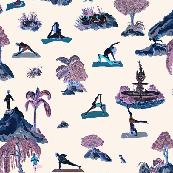 Forest Yoga Wallpaper Sample Swatch