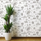 Yoga Toile Wallpaper
