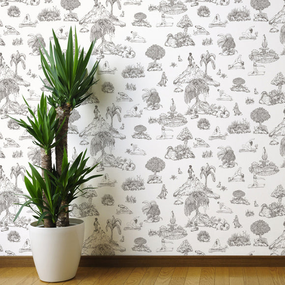 Chic Toile Design, Wallpaper for Wall