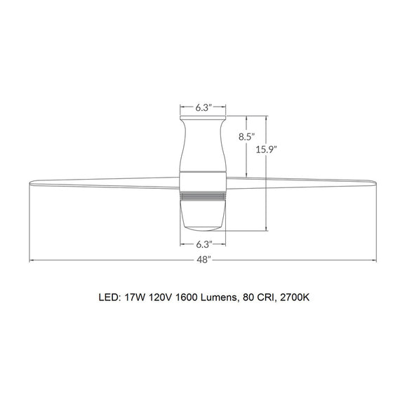 Velo Flush Mount DC LED Ceiling Fan