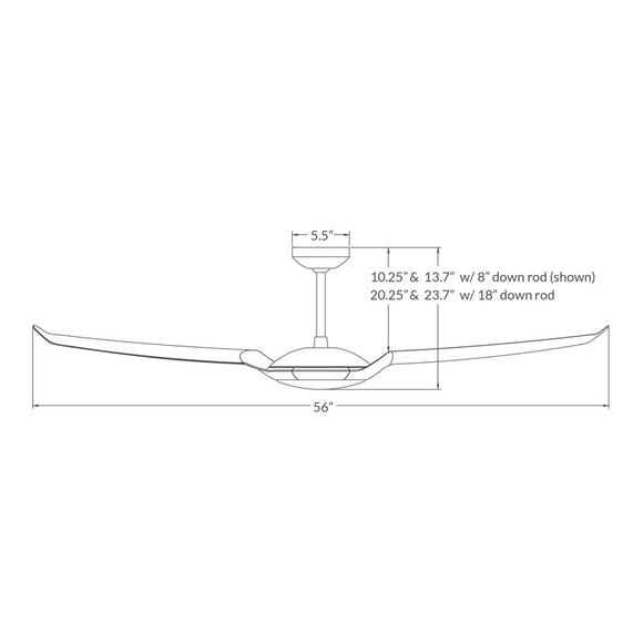IC/Air Two Blade DC Ceiling Fan