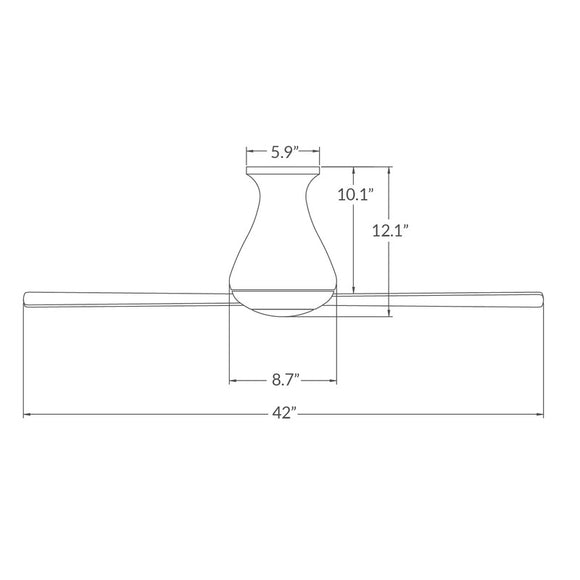 Altus 42 Inch Flush Mount Ceiling Fan