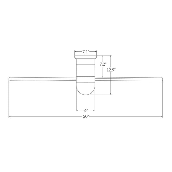 Cirrus Flush Mount DC Ceiling Fan